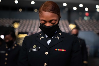 Howard University ROTC Joint Commissioning ceremony in Washington D.C., May 5, 2021. (DOD Photo by Navy Petty Officer 1st Class Carlos M. Vazquez II)