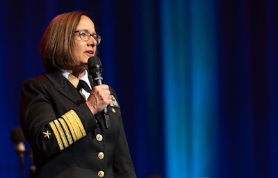 Adm. Lisa Franchetti, the nominee to take over as Chief of Naval Operations, will now assume the role in an acting capacity.